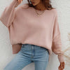 Casual Solid Colour Knit Sweater