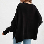 Casual Solid Colour Knit Sweater