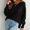 Casual Solid Colour Knit Sweater