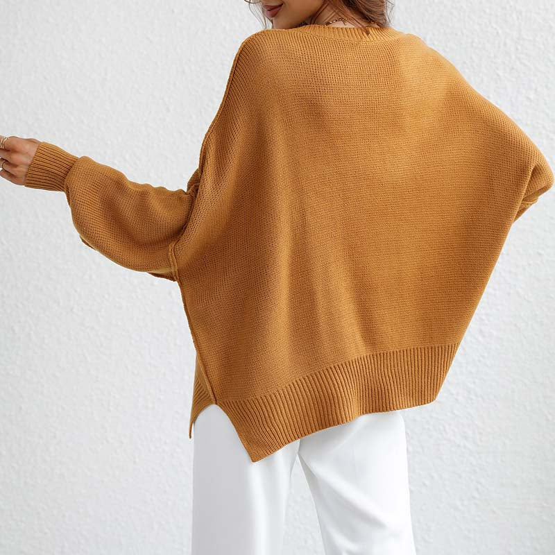 Casual Solid Colour Knit Sweater