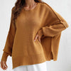 Casual Solid Colour Knit Sweater