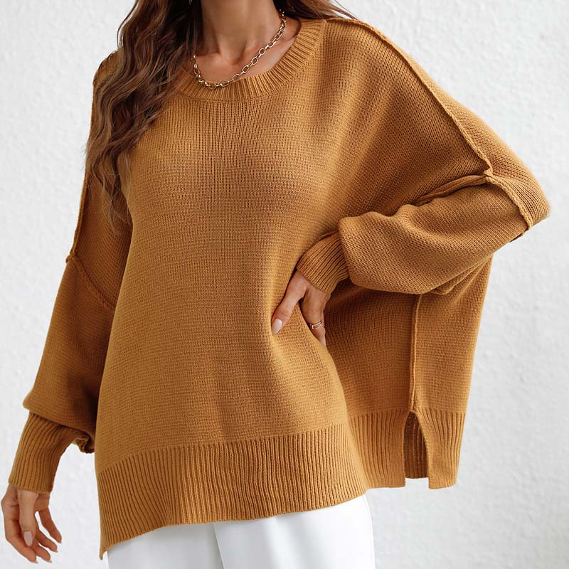 Casual Solid Colour Knit Sweater