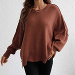 Casual Solid Colour Knit Sweater