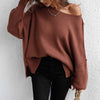 Casual Solid Colour Knit Sweater