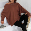 Casual Solid Colour Knit Sweater