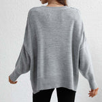 Casual Solid Colour Knit Sweater