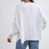 Casual Solid Colour Knit Sweater