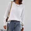 Casual Solid Colour Knit Sweater