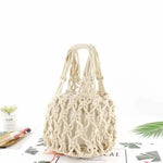 Casual Solid Colour Woven Bag