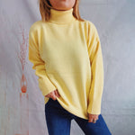 Casual Solid Colour Knit Sweater