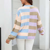 Casual Striped Knit Sweater