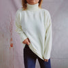 Casual Solid Colour Knit Sweater