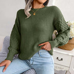 Casual Solid Colour Knit Sweater