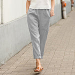 【Cotton And Linen】Casual Straight Trousers