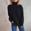 Casual Solid Colour Knit Sweater