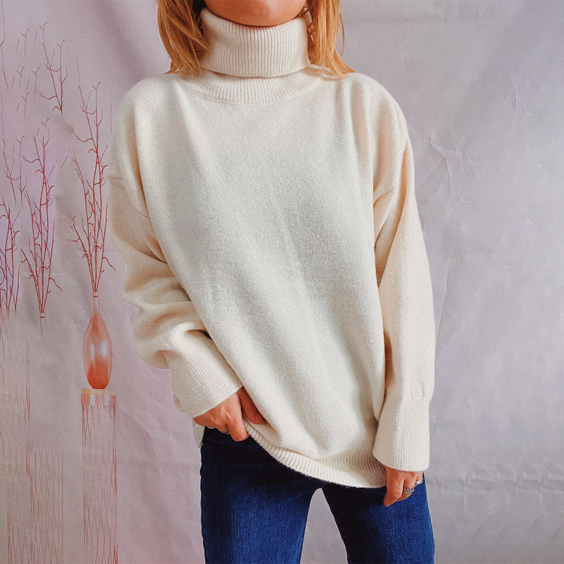 Casual Solid Colour Knit Sweater