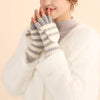 Striped Knitted Gloves