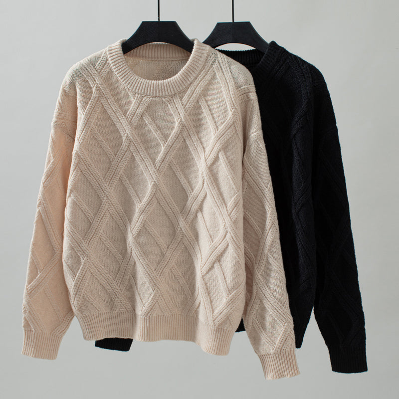 Solid Colour Casual Sweater