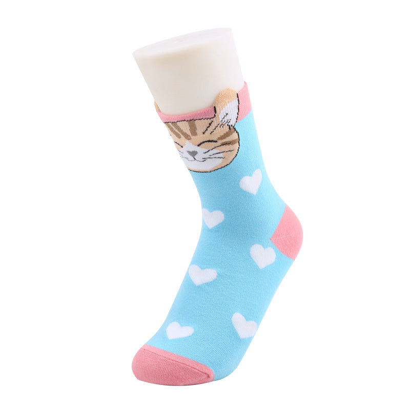 Creative Cat Pattern Socks