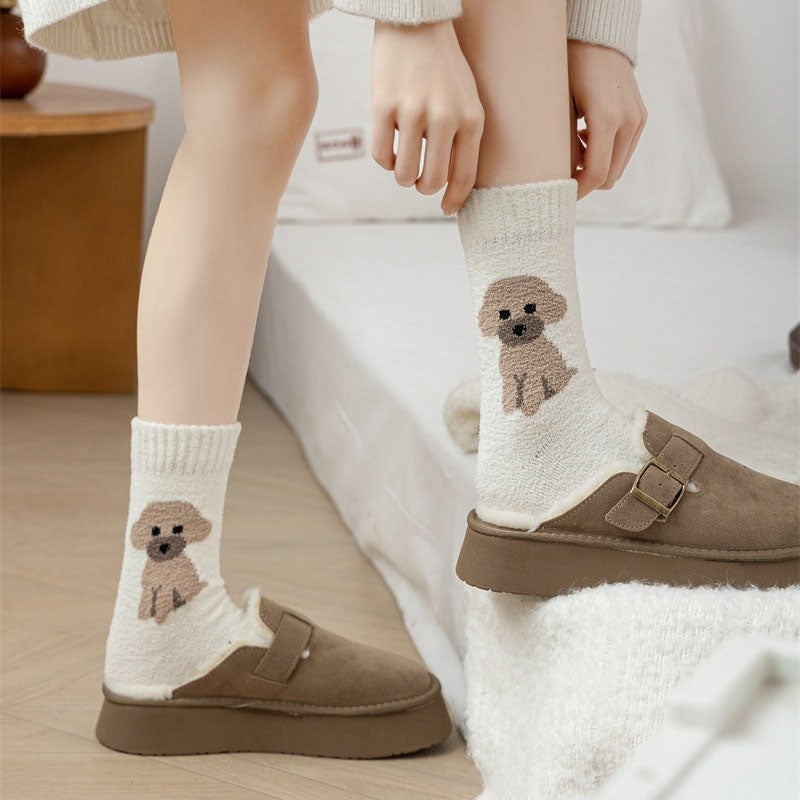 Cartoon Dog Casual Socks