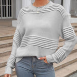 Casual Hollow Knit Sweater