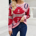 Casual Geometric Knit Sweater