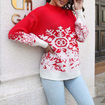 Snowflake Jacquard Christmas Sweater