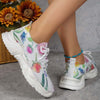 Floral Print Casual Sneakers