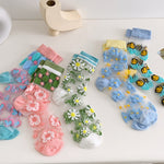 Floral Jacquard Breathable Socks