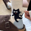 Casual Cat Print Socks