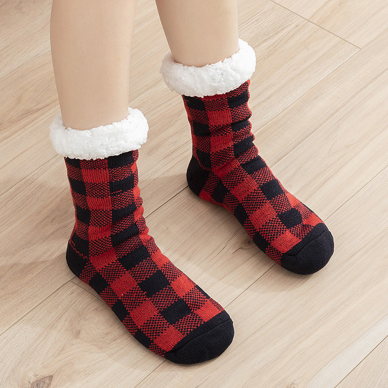 Vintage Plaid Warm Socks