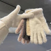 Solid Colour Warm Gloves