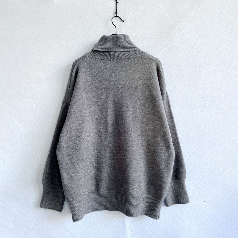 Casual Solid Colour Knit Sweater