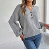 Casual Solid Colour Knit Sweater