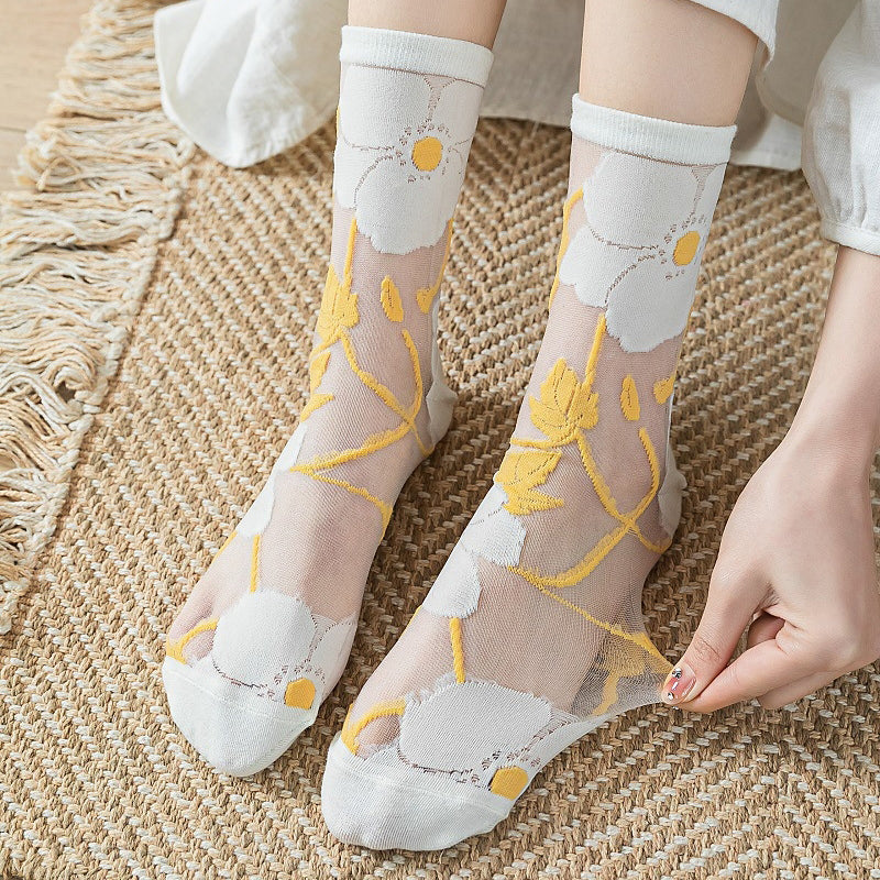 Breathable Jacquard Socks