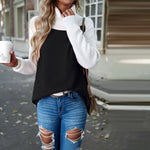 Casual Contrast Colour Sweater