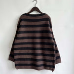 Casual Striped Knit Sweater