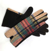 Vintage Plaid Warm Gloves