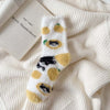 Cartoon Cat Plush Socks