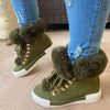 Warm Plush Platform Ankle Boots