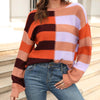 Casual Striped Knit Sweater