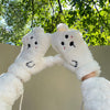 Cartoon Plush Warm Gloves