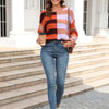 Casual Striped Knit Sweater