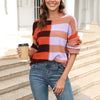 Casual Striped Knit Sweater