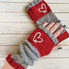 Warm Heart Pattern Gloves