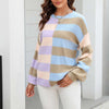Casual Striped Knit Sweater