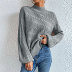 Casual Solid Colour Knit Sweater