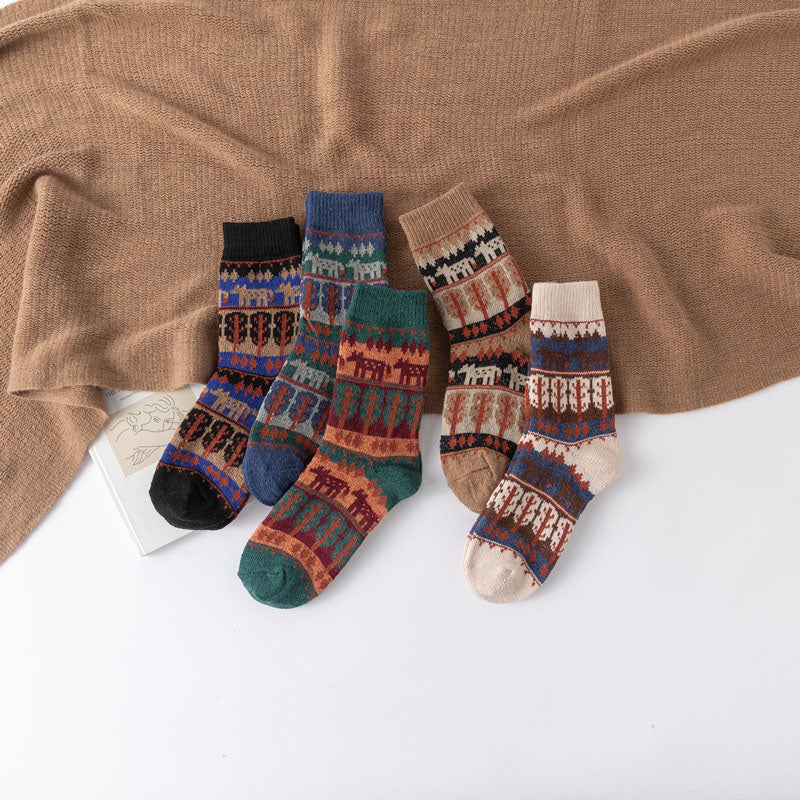 Pack of 5 Pairs of Vintage Socks