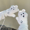 Cartoon Plush Warm Gloves