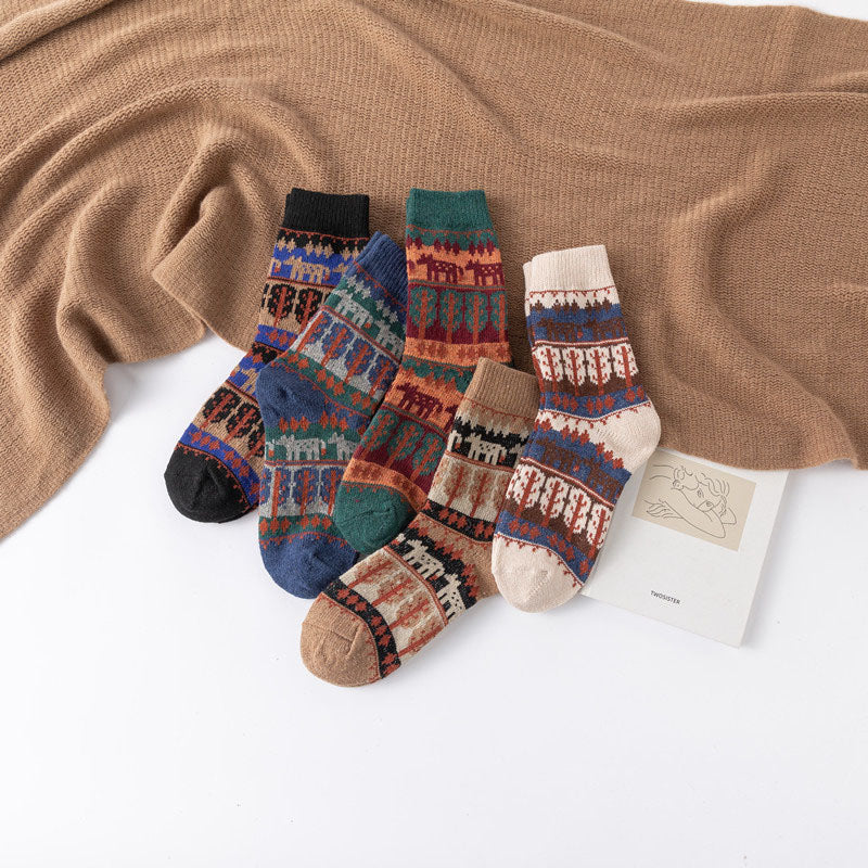 Pack of 5 Pairs of Vintage Socks